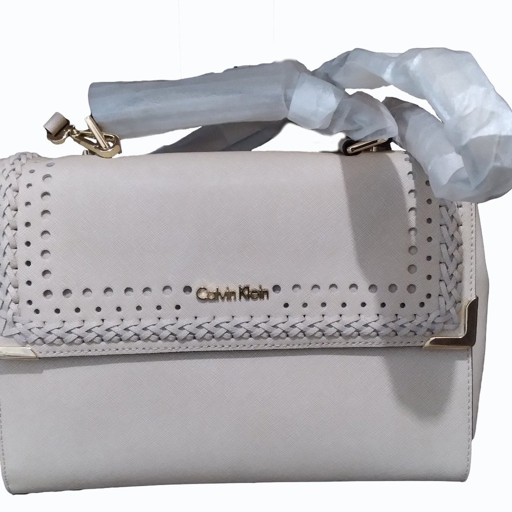 Medium Calvin Klein Handbag Beige, Brand New